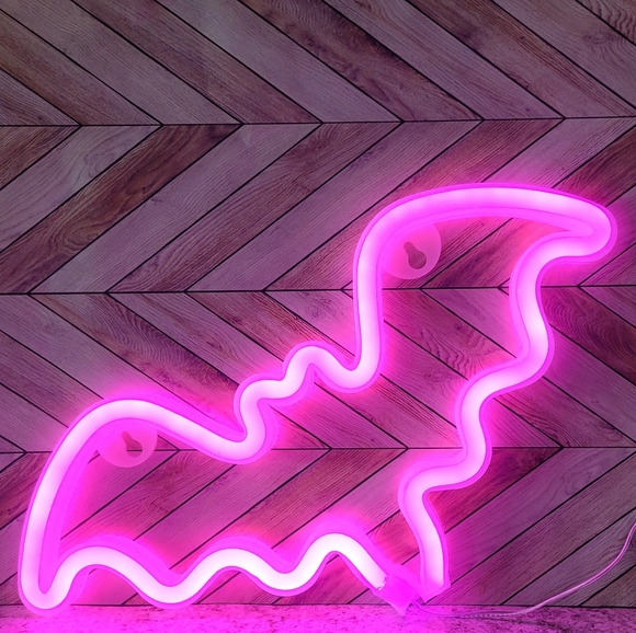 Other - PINK Bat Neon Sign